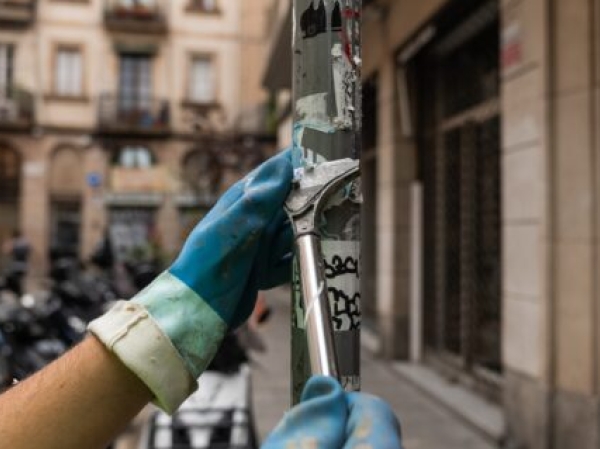 Intensificacin de limpieza en zonas con alta afluencia de personas en Barcelona